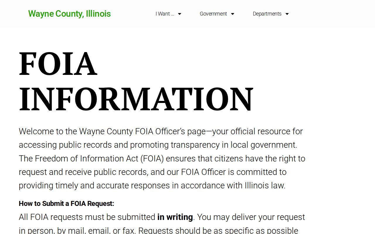 Wayne County FOIA route for a released inmate booking photo