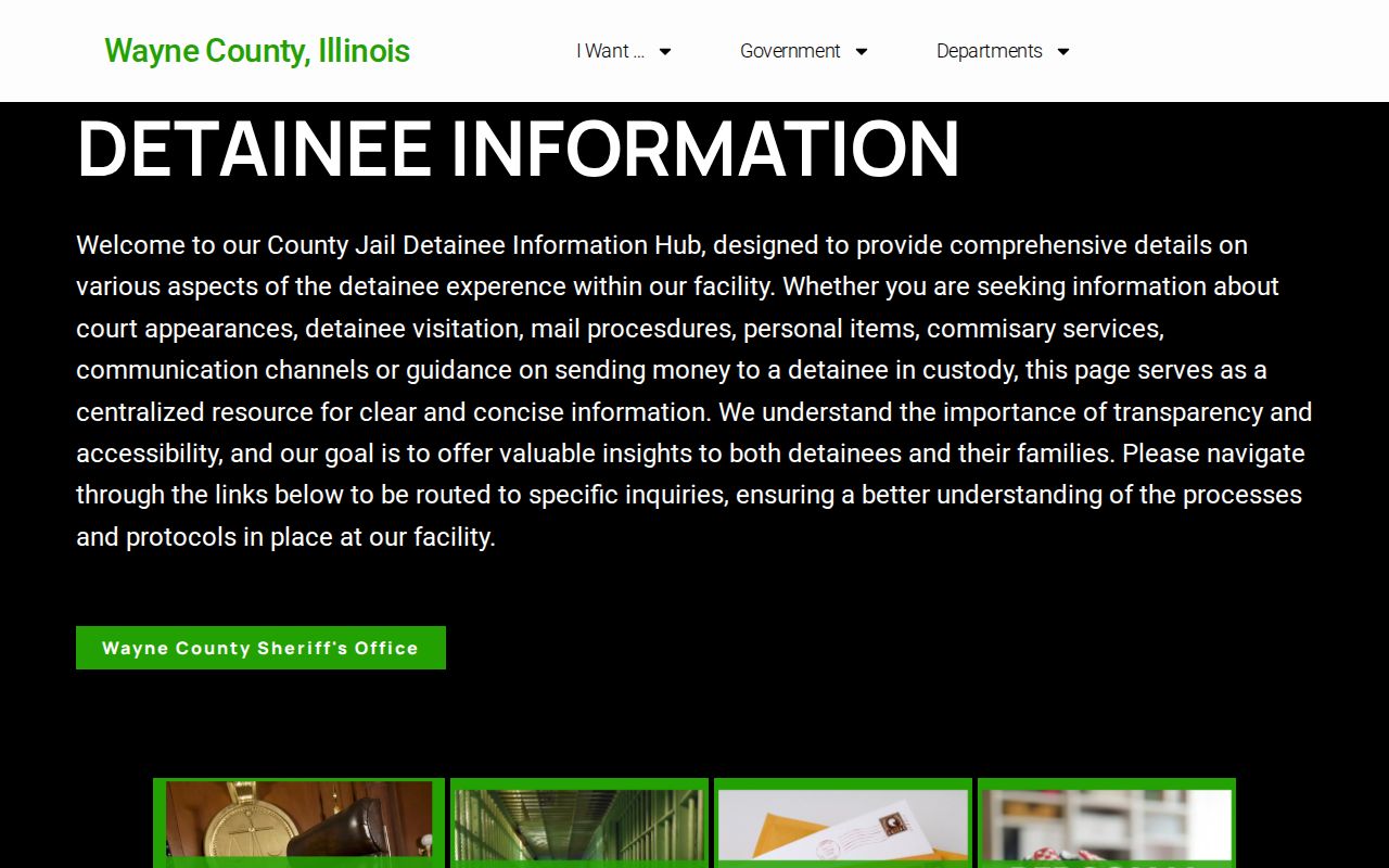 Wayne County release records detainee information hub